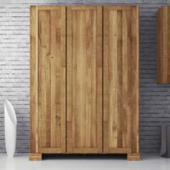 Wildeiche Kleiderschrank Sascora*Pharao24 Discount