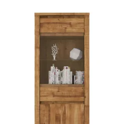 Wildeiche Vitrine Rameira*Pharao24 Clearance