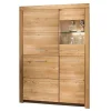 Wildeiche Vitrinenschrank Divrina*Pharao24 Discount