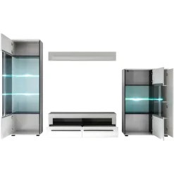 New Wohnkombination Bistian Wohnzimmerschrank|Wohnwand 300 Cm