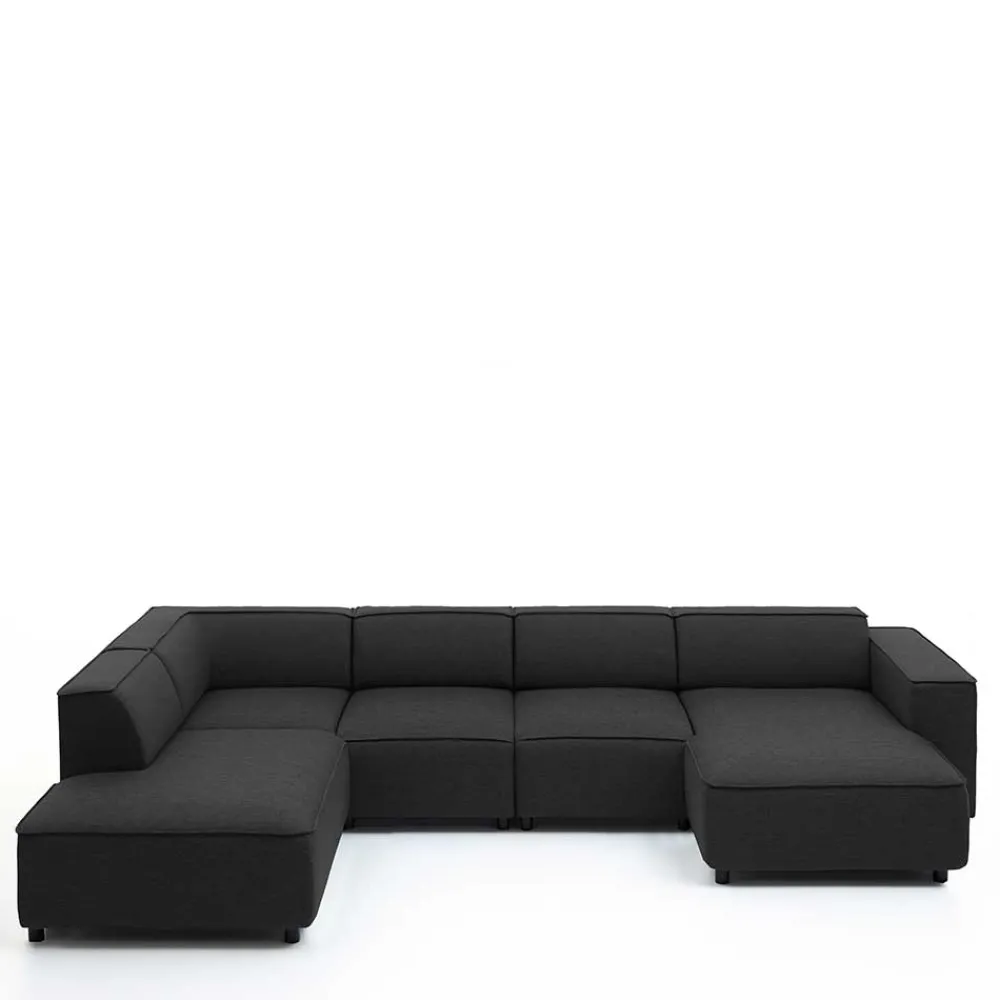 Hot Wohnlandschaft in U Form Bianka Wohnzimmercouch|Wohnlandschaften