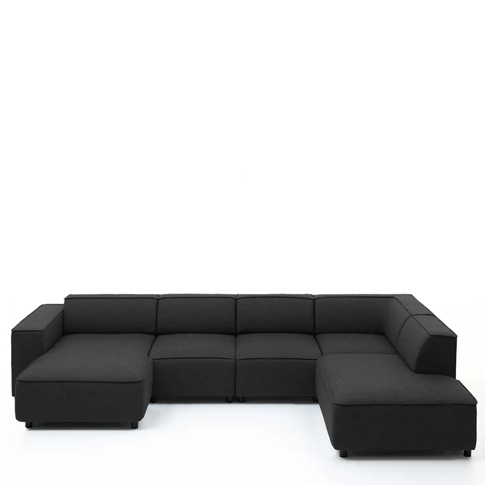 Hot Wohnlandschaft in U Form Bianka Wohnzimmercouch|Wohnlandschaften