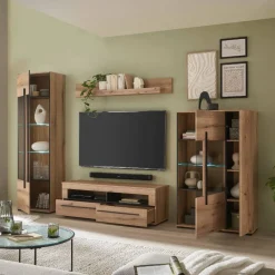 Outlet Wohnwand Cemutra Wohnwand 300 Cm|Moderne Wohnwände