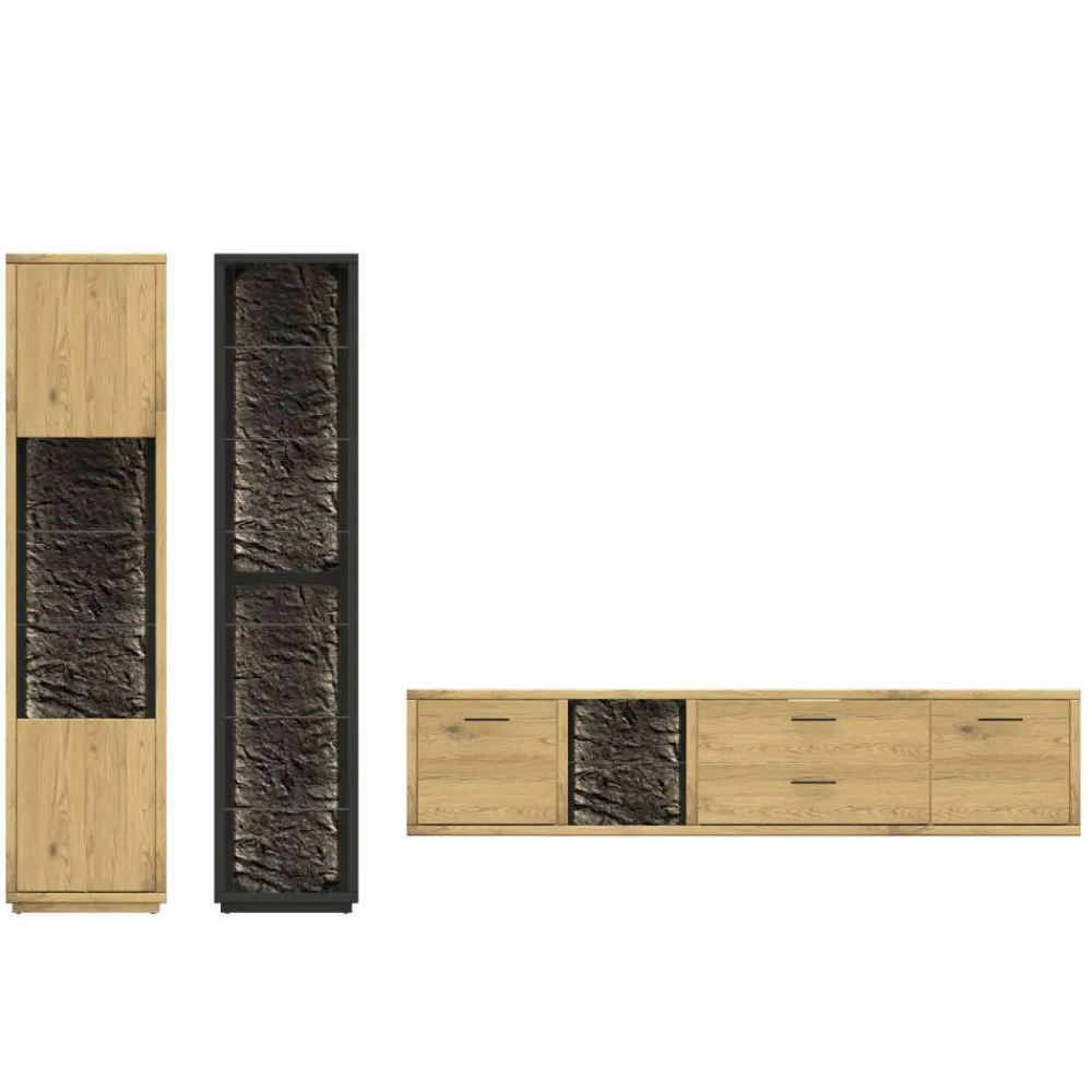 Wohnwand Echtholz Ostoro*Pharao24 Online