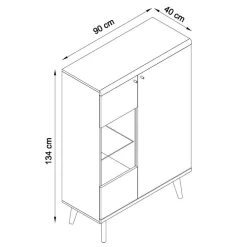 Discount Wohnwand Levanca Wohnwand 250 Cm|Massivholz Wohnwände