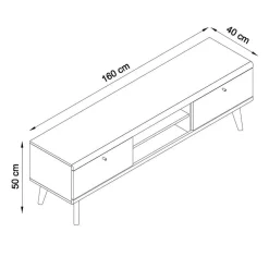 Discount Wohnwand Levanca Wohnwand 250 Cm|Massivholz Wohnwände