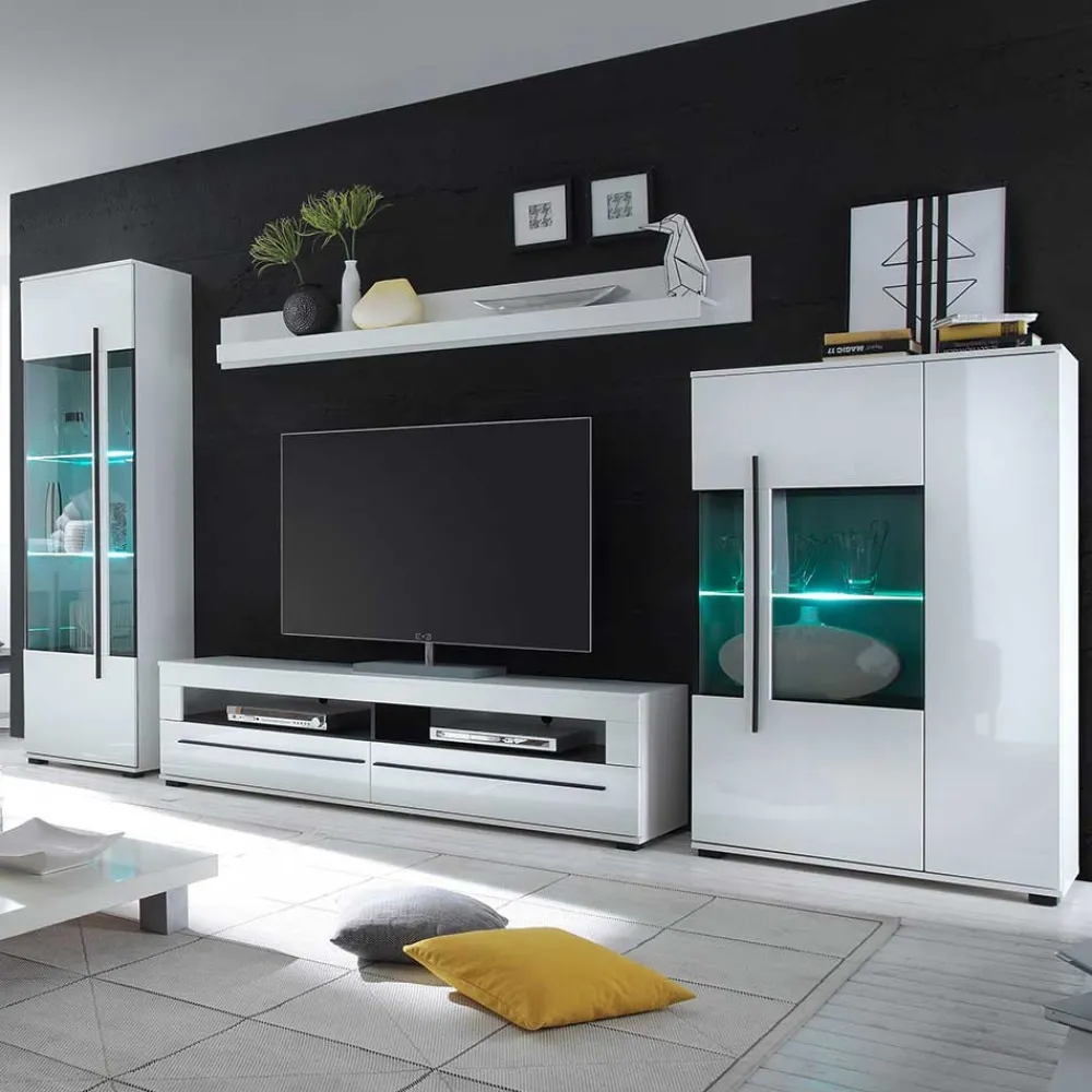 Discount Wohnwand Lorainas Wohnzimmerschrank|Wohnwand 350 Cm