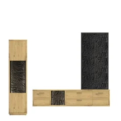 Outlet Wohnwand Massivholz Ostoro Moderne Wohnwände|Wohnwand 250 Cm