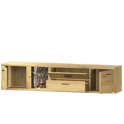 Outlet Wohnwand Massivholz Ostoro Moderne Wohnwände|Wohnwand 250 Cm