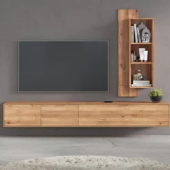 Outlet Wohnwand modern Amra Moderne Wohnwände|Massivholz Wohnwände