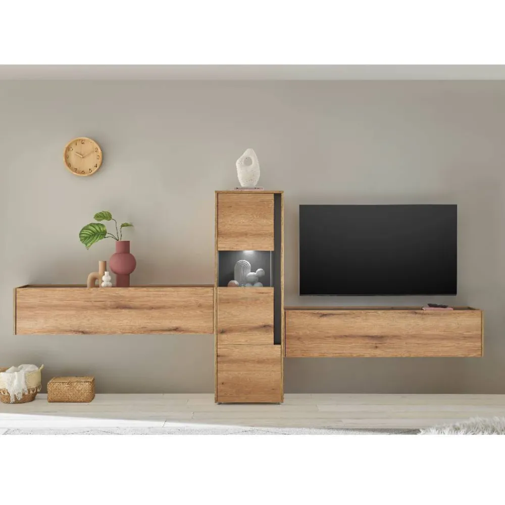 Clearance Wohnwand modern Castilla Moderne Wohnwände|Wohnwand 350 Cm