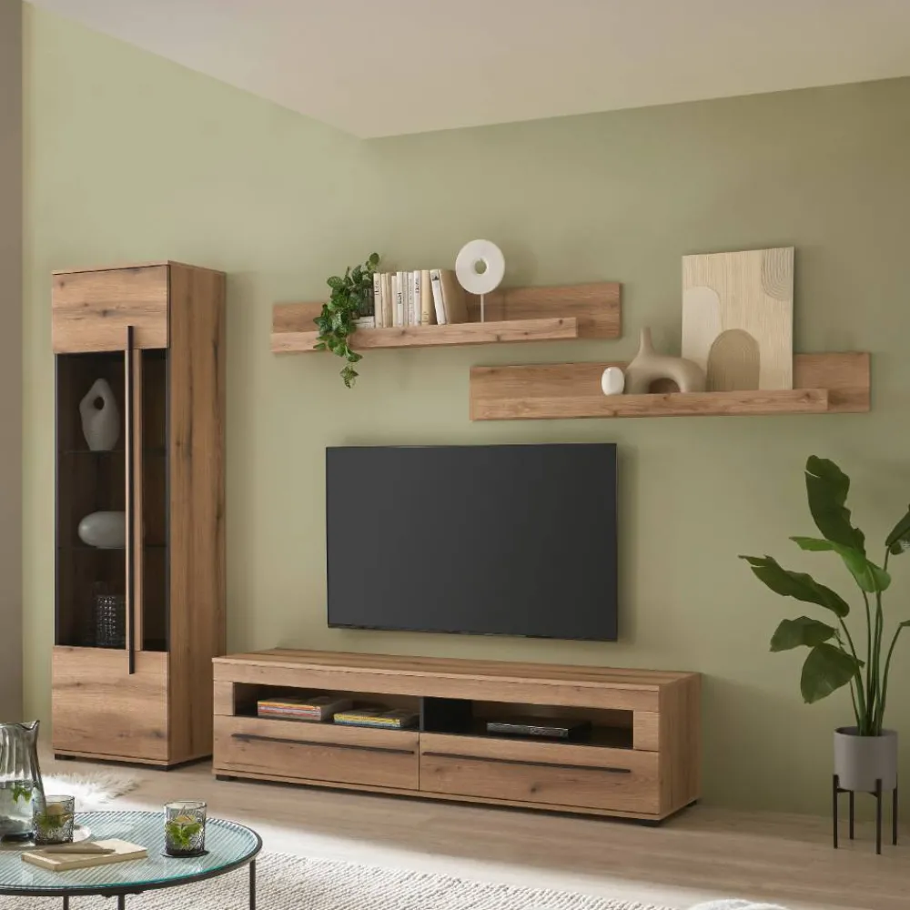 Wohnwand modern Cemutra*Pharao24 Online