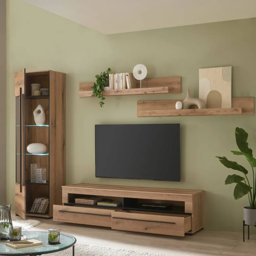 Wohnwand modern Cemutra*Pharao24 Online