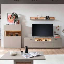 Clearance Wohnwand modern Gerrit Wohnwand 300 Cm|Moderne Wohnwände