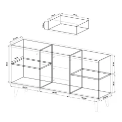 Wohnwand Modern Levanca*Pharao24 Sale