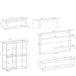Wohnwand modern Uzniana*Pharao24 Best