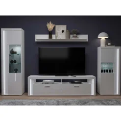 Wohnwand modern weiß Countrys*Pharao24 Outlet