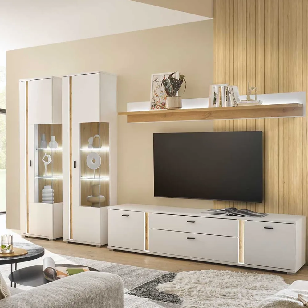 Wohnwand 4-teilig Luzillo*Pharao24 Outlet