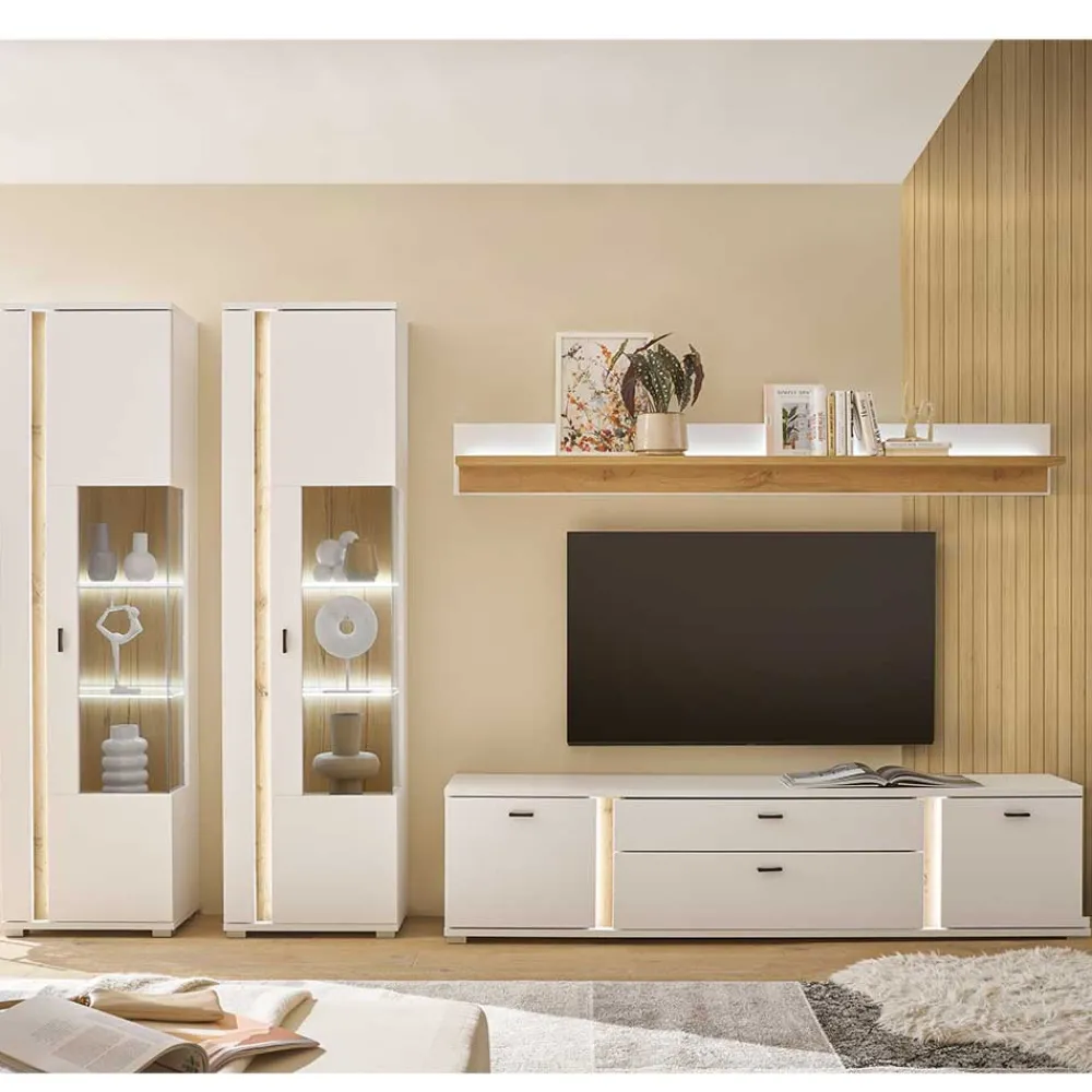 Wohnwand 4-teilig Luzillo*Pharao24 Outlet