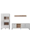 New Wohnwand weiß modern Polar Wohnzimmerschrank|Wohnwand 300 Cm