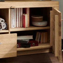 Discount Wohnwand Wildeiche Divrina Wohnwand 350 Cm|Moderne Wohnwände