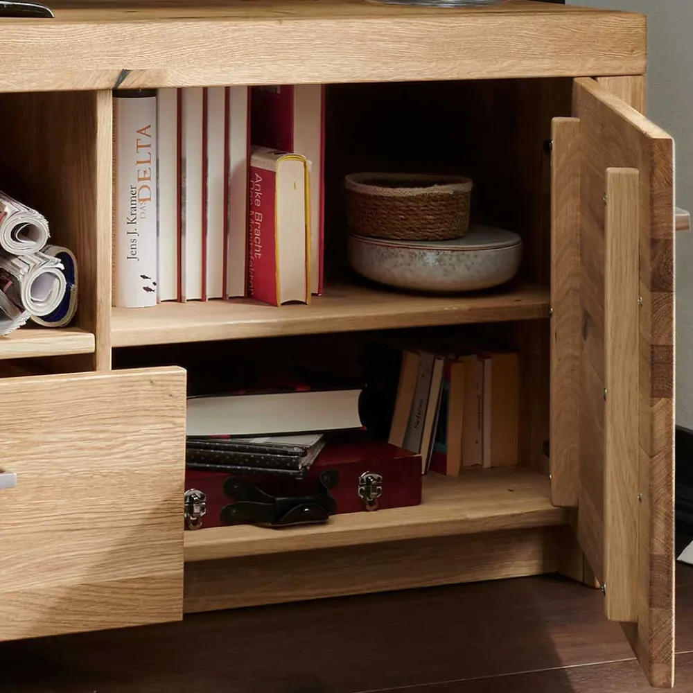 Discount Wohnwand Wildeiche Divrina Wohnwand 350 Cm|Moderne Wohnwände