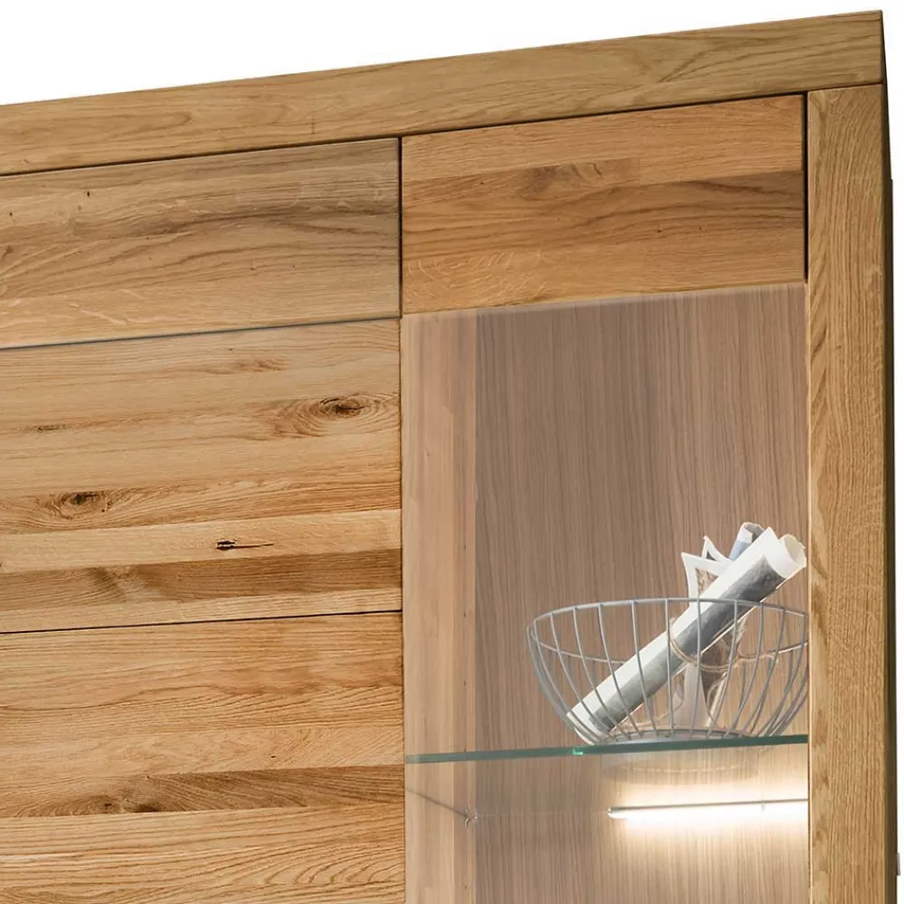 Discount Wohnwand Wildeiche Divrina Wohnwand 350 Cm|Moderne Wohnwände