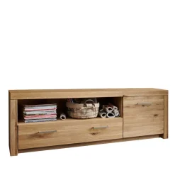 Discount Wohnwand Wildeiche Divrina Wohnwand 350 Cm|Moderne Wohnwände