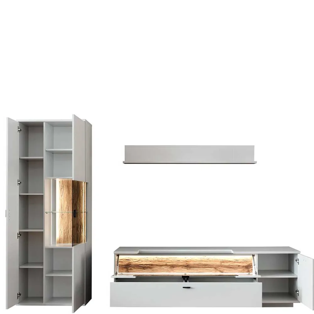 Wohnzimmer Anbauwand Barat*Pharao24 Outlet