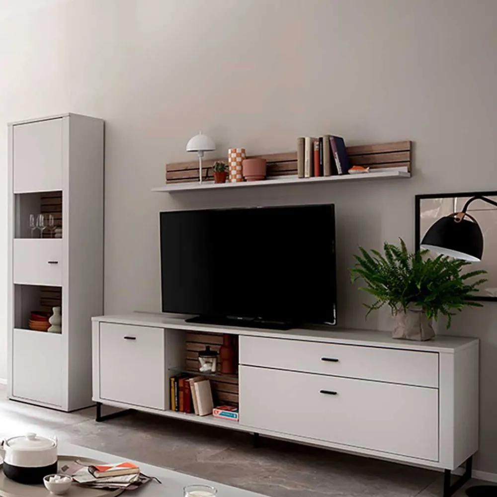 Wohnzimmer Anbauwand Polar*Pharao24 Clearance