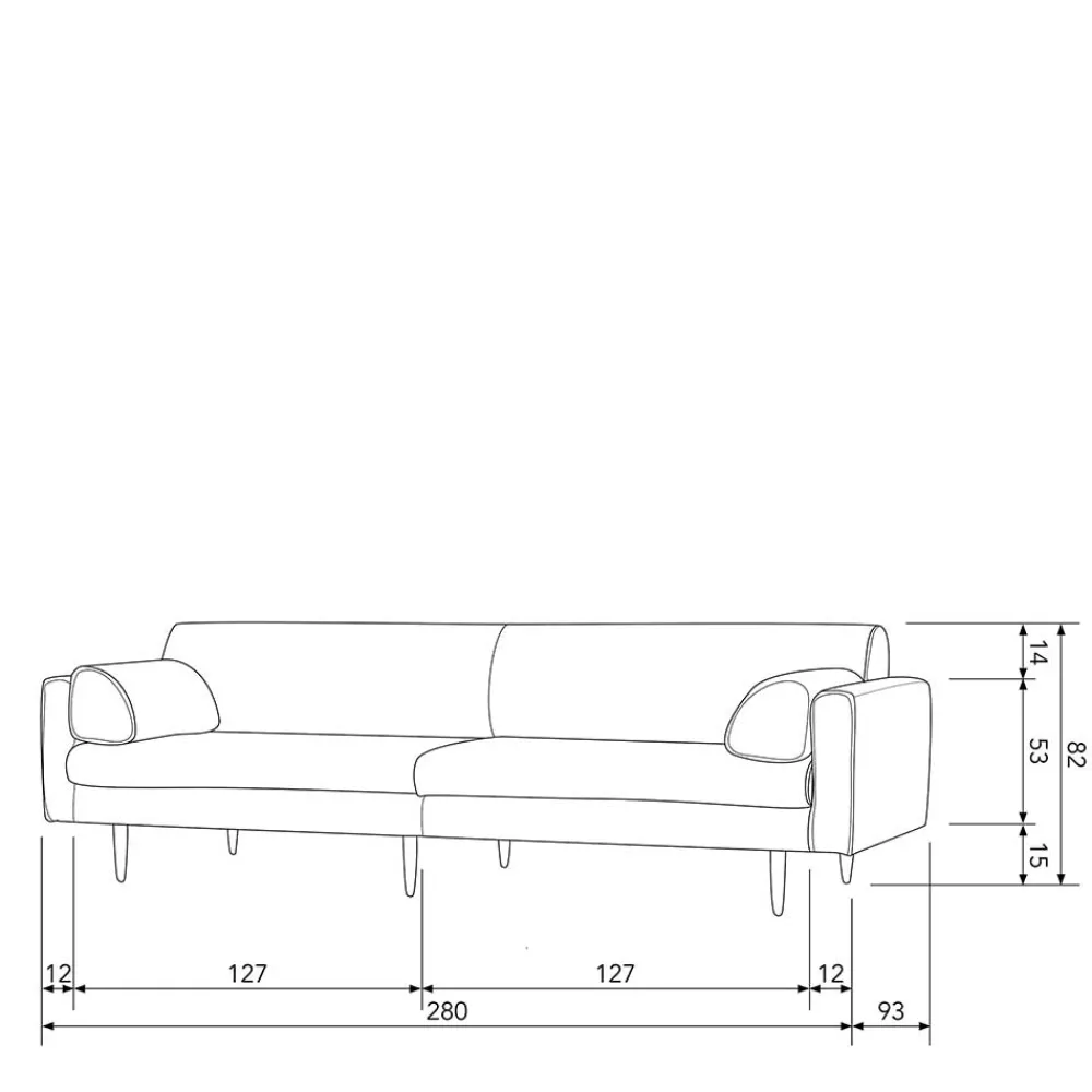 Wohnzimmer Couch Pardys 3 Sitzer Sofa