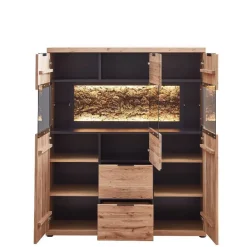 Outlet Wohnzimmer Highboard Emly Wohnzimmervitrinen|Vitrinenschrank