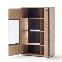 Outlet Wohnzimmer Highboard Geronda Stauraumvitrinen|Highboards