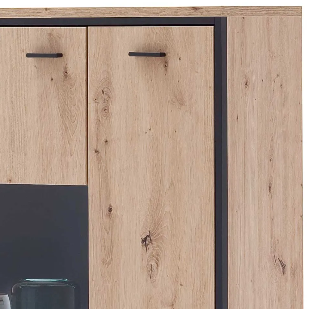 Outlet Wohnzimmer Highboard Geronda Stauraumvitrinen|Highboards