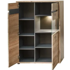 Hot Wohnzimmer Highboard Griffin Vitrinenschrank|Stauraumvitrinen