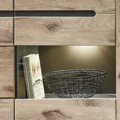 Hot Wohnzimmer Highboard Griffin Vitrinenschrank|Stauraumvitrinen