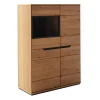 Outlet Wohnzimmer Highboard Sisam Stauraumvitrinen|Highboards
