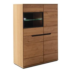 Outlet Wohnzimmer Highboard Sisam Stauraumvitrinen|Highboards