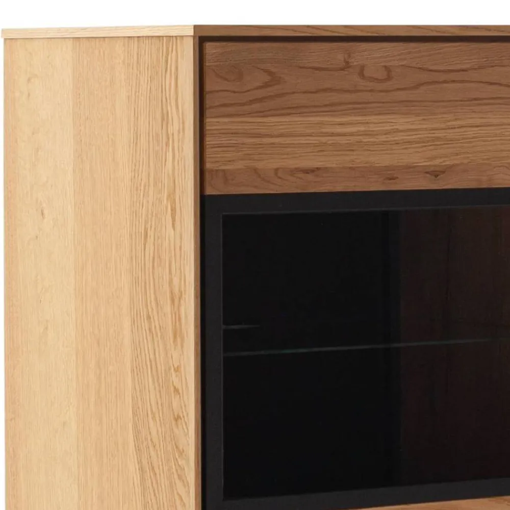 Outlet Wohnzimmer Highboard Sisam Stauraumvitrinen|Highboards