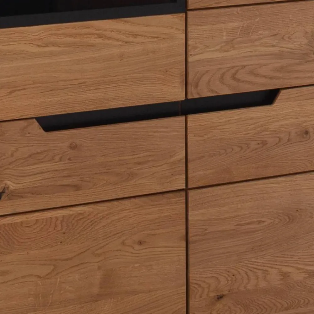 Outlet Wohnzimmer Highboard Sisam Stauraumvitrinen|Highboards