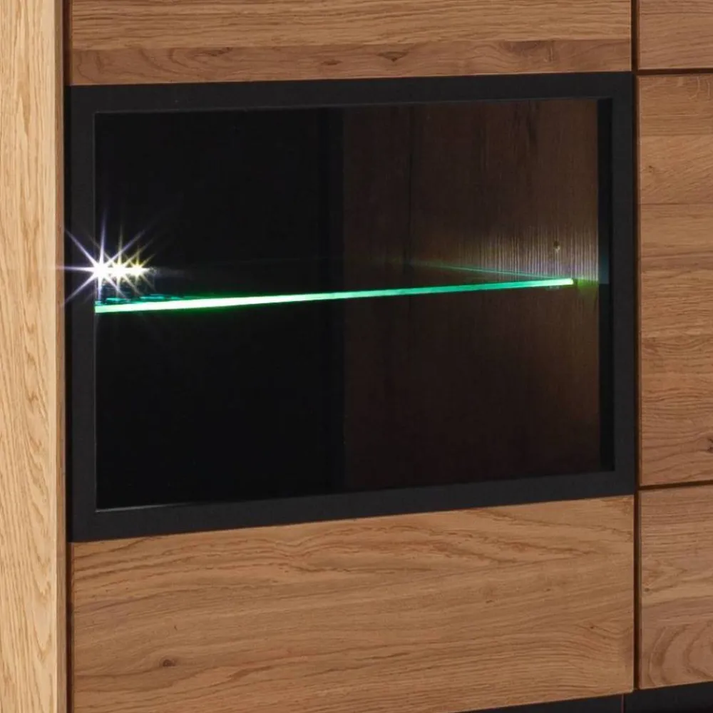 Outlet Wohnzimmer Highboard Sisam Stauraumvitrinen|Highboards