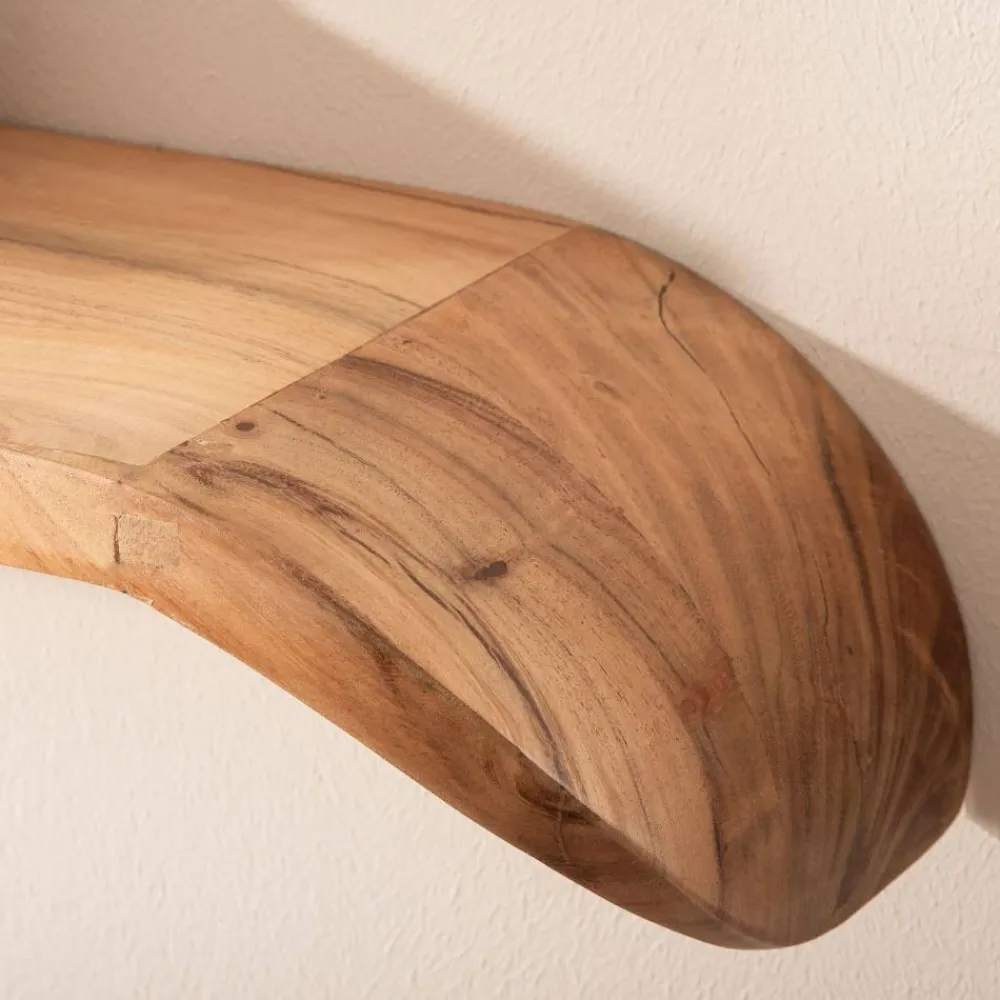 Outlet Wohnzimmer Regal Ashly Hängeregale|Massivholzregale