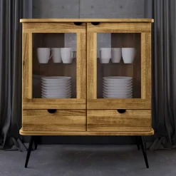 Discount Wohnzimmer Schrank Clantica Stauraumvitrinen