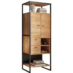 Outlet Wohnzimmer Schrank Teomata Vitrinenschrank