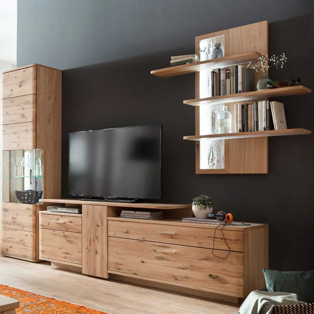 Wohnzimmer Schrankwand Lamanda*Pharao24 Outlet