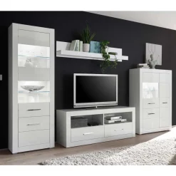 New Wohnzimmer Schrankwand Triango Wohnwand 300 Cm|Moderne Wohnwände