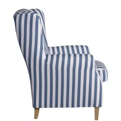 Clearance Wohnzimmer Sessel Streifen Taba Ohrensessel