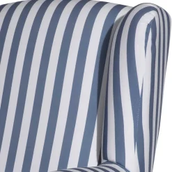 Clearance Wohnzimmer Sessel Streifen Taba Ohrensessel