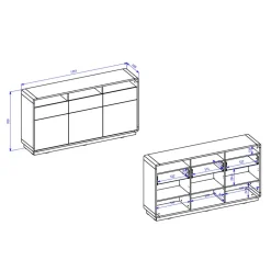 Wohnzimmer Sideboard Sismail*Pharao24 Online
