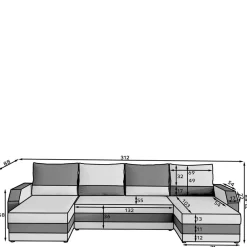 Wohnzimmer Sofa Laspezia*Pharao24 Clearance